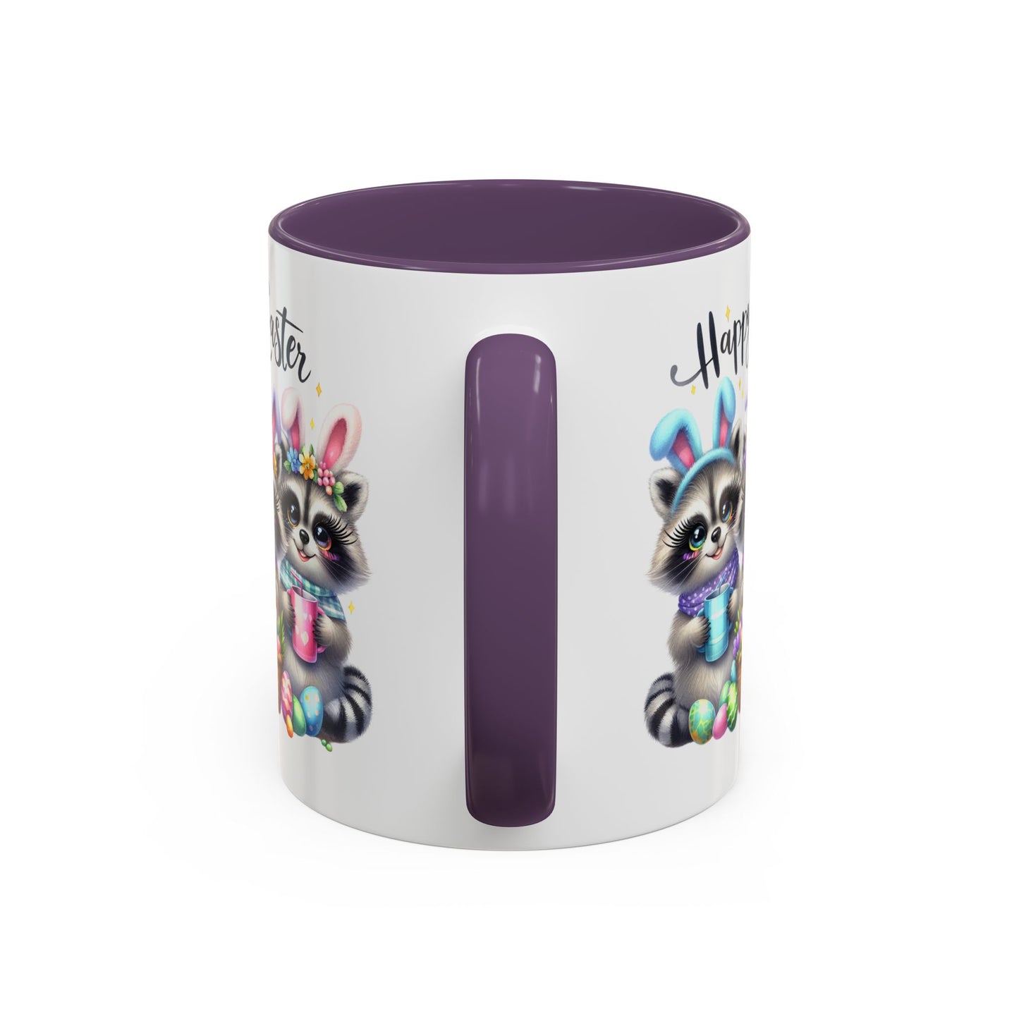 Easter Mug - Happy Easter Racoons