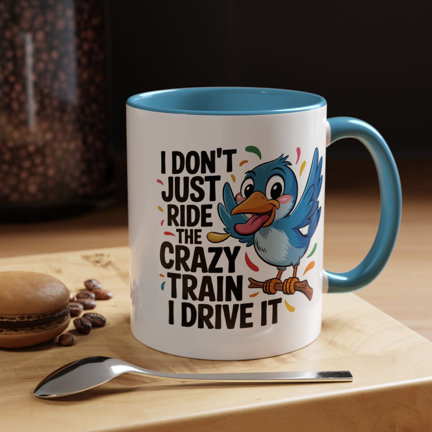 Humor Mug - I Don't Just Ride on the Crazy Train