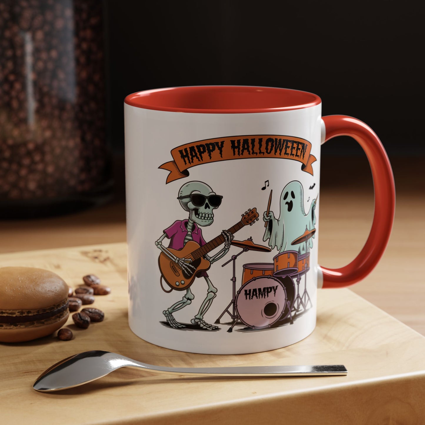 Halloween Mug - Skeleton & Ghost Band