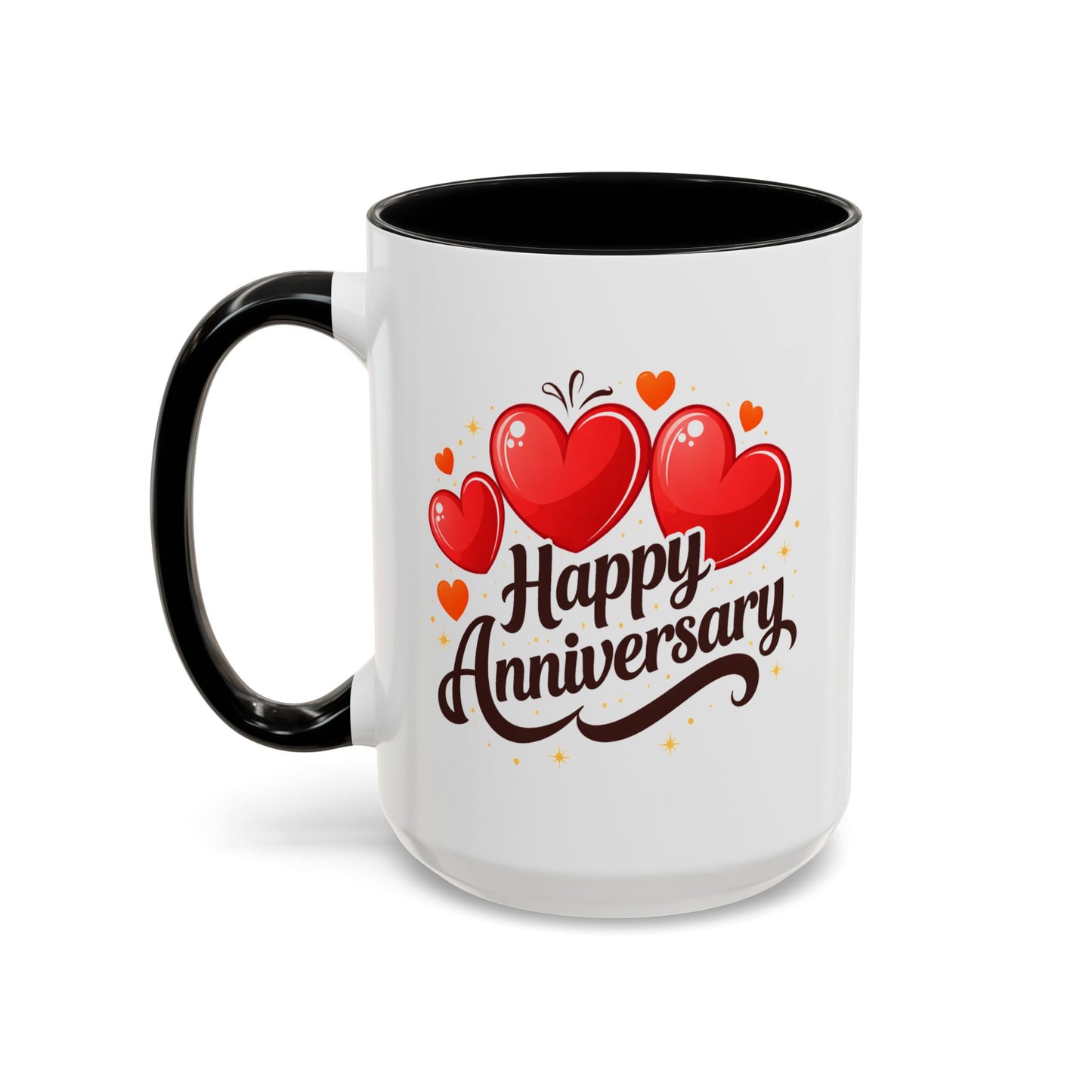 Anniversary Mug - Happy Anniversary Hearts