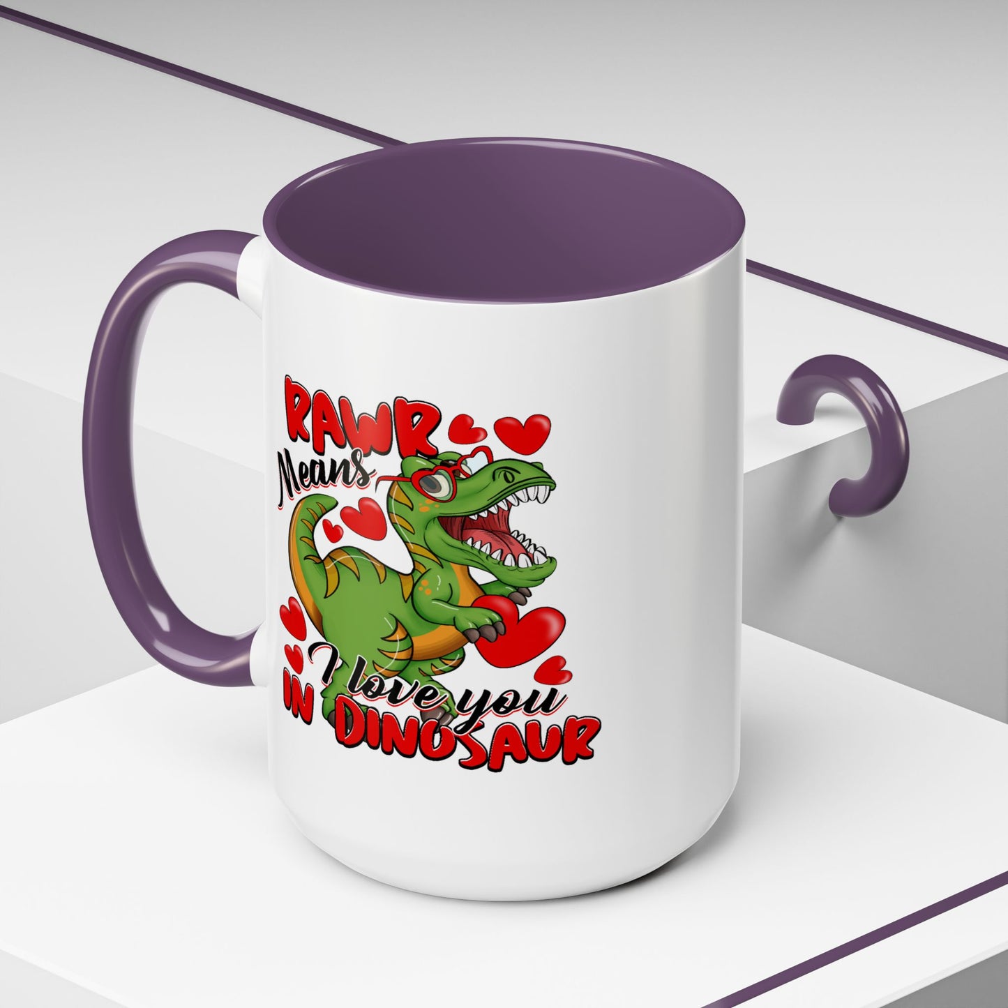 Anniversary Mug - Rawr Means I Love You