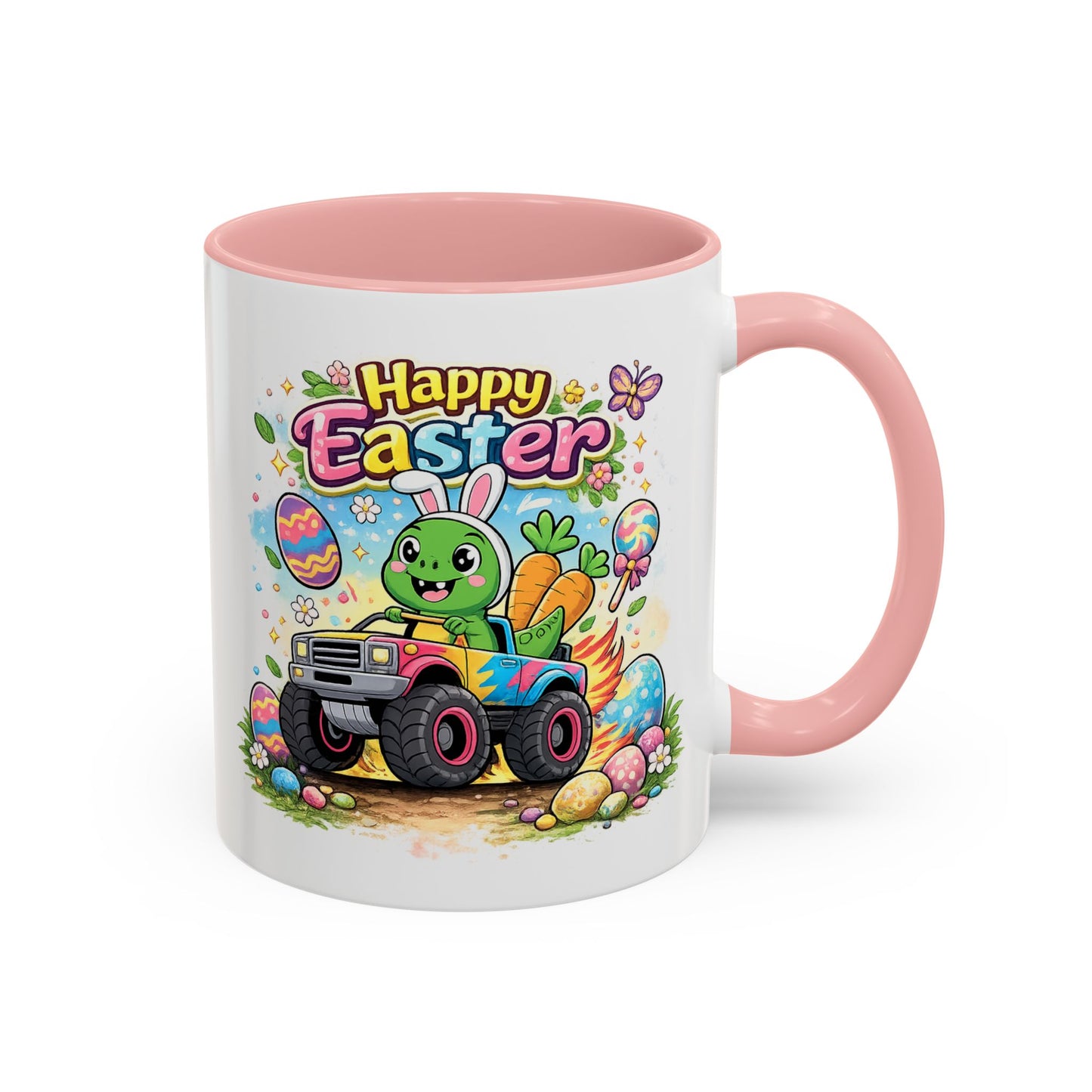 Easter Mug - Dinosaur Monster Truck