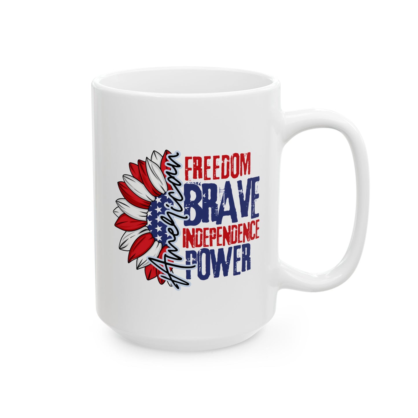 4th of July Mug - American Sunflower