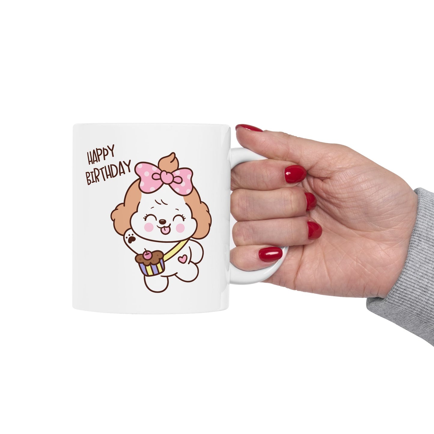 Birthday Mug - Happy Birthday Cute Dog