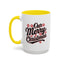Christmas Mug - Merry Christmas Black Red & White Baseball Text