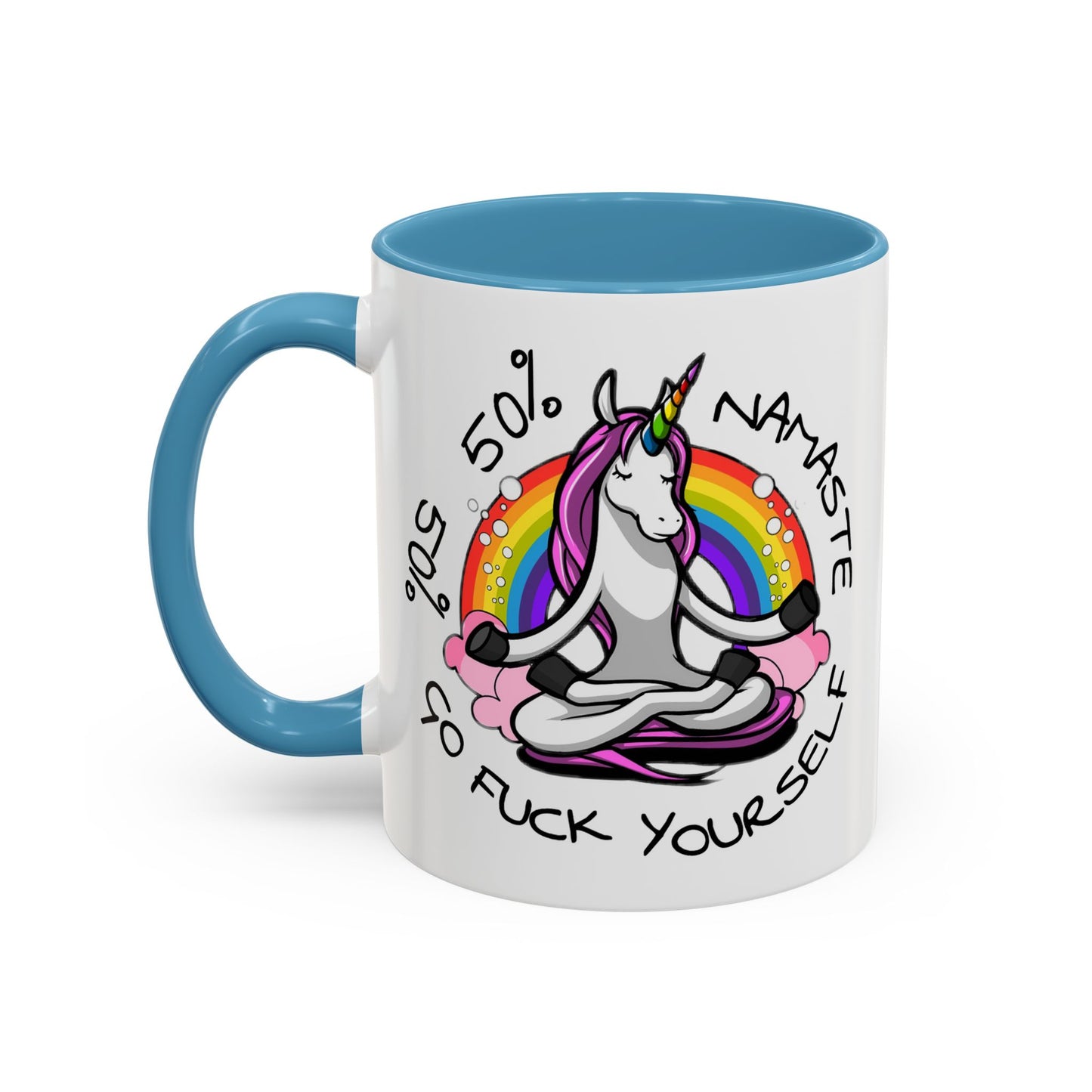 Adult Mug - 50% Namaste 50% Go Fuck Yourself