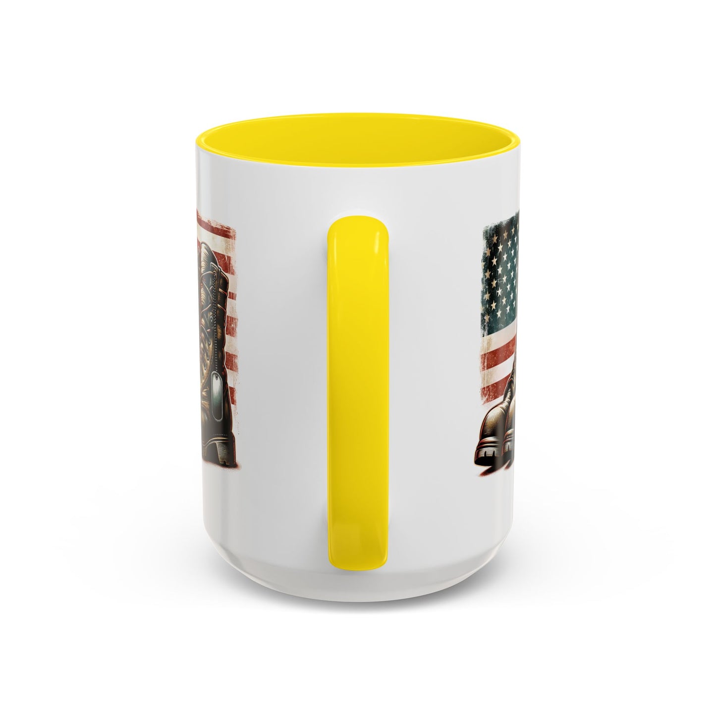 4th of July Mug - Fallen Soldier Boots Flag