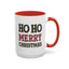 Christmas Mug - Ho Ho Ho Merry Christmas Red & Green Text 4