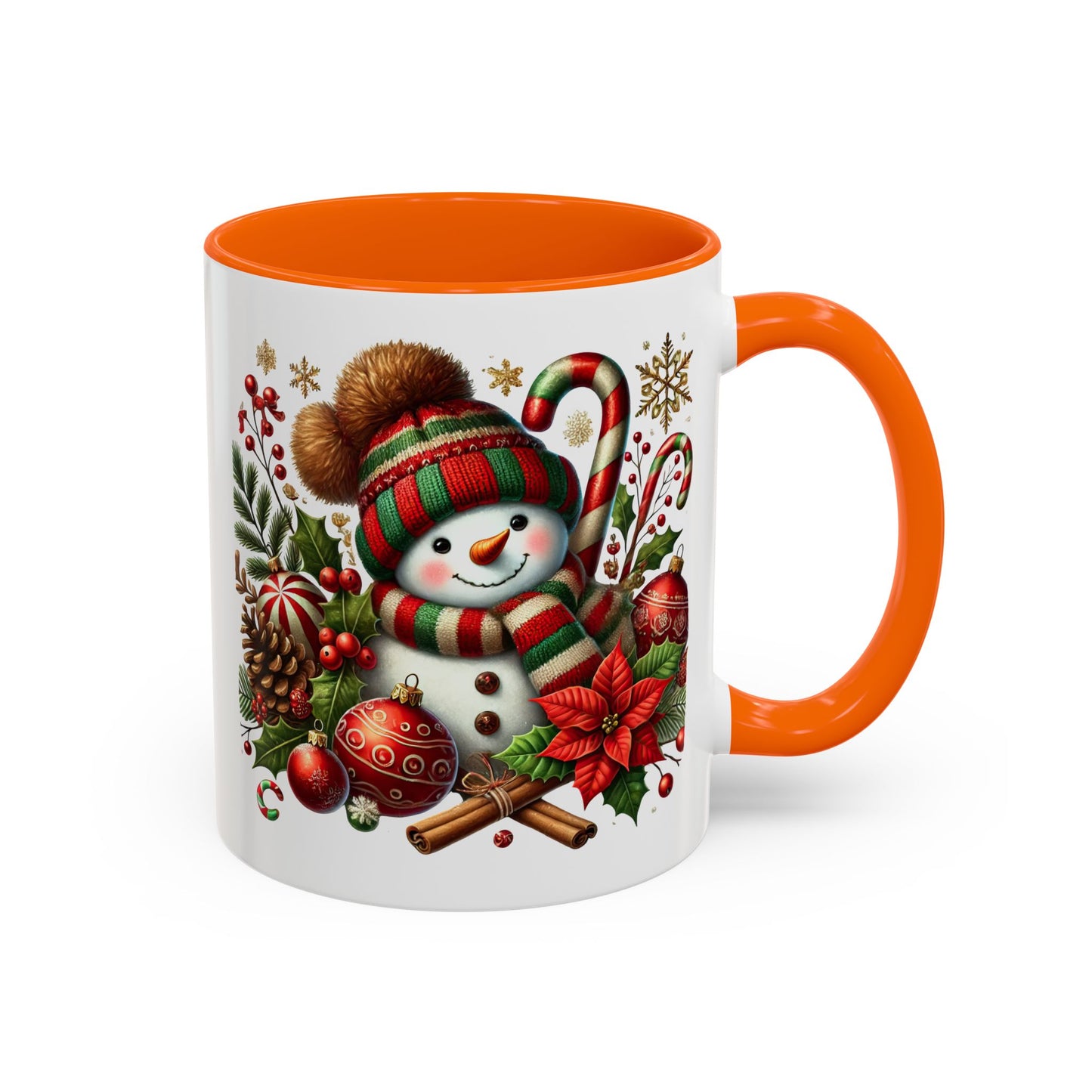 Christmas Mug - Red and Green Snowman 2