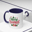 Christmas Mug - Merry Christmas Green & Red Text Tree Snowflakes Presents