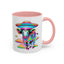 Alien Mug - Multicoloured Cow