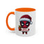 Christmas Mug - Merry Christmas Red Text Superhero