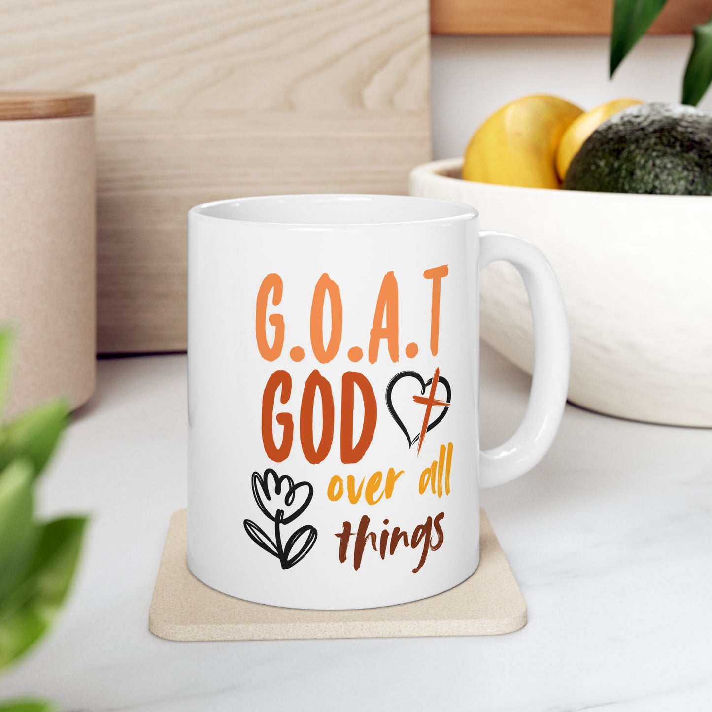 Religious Mug - God Over All Things