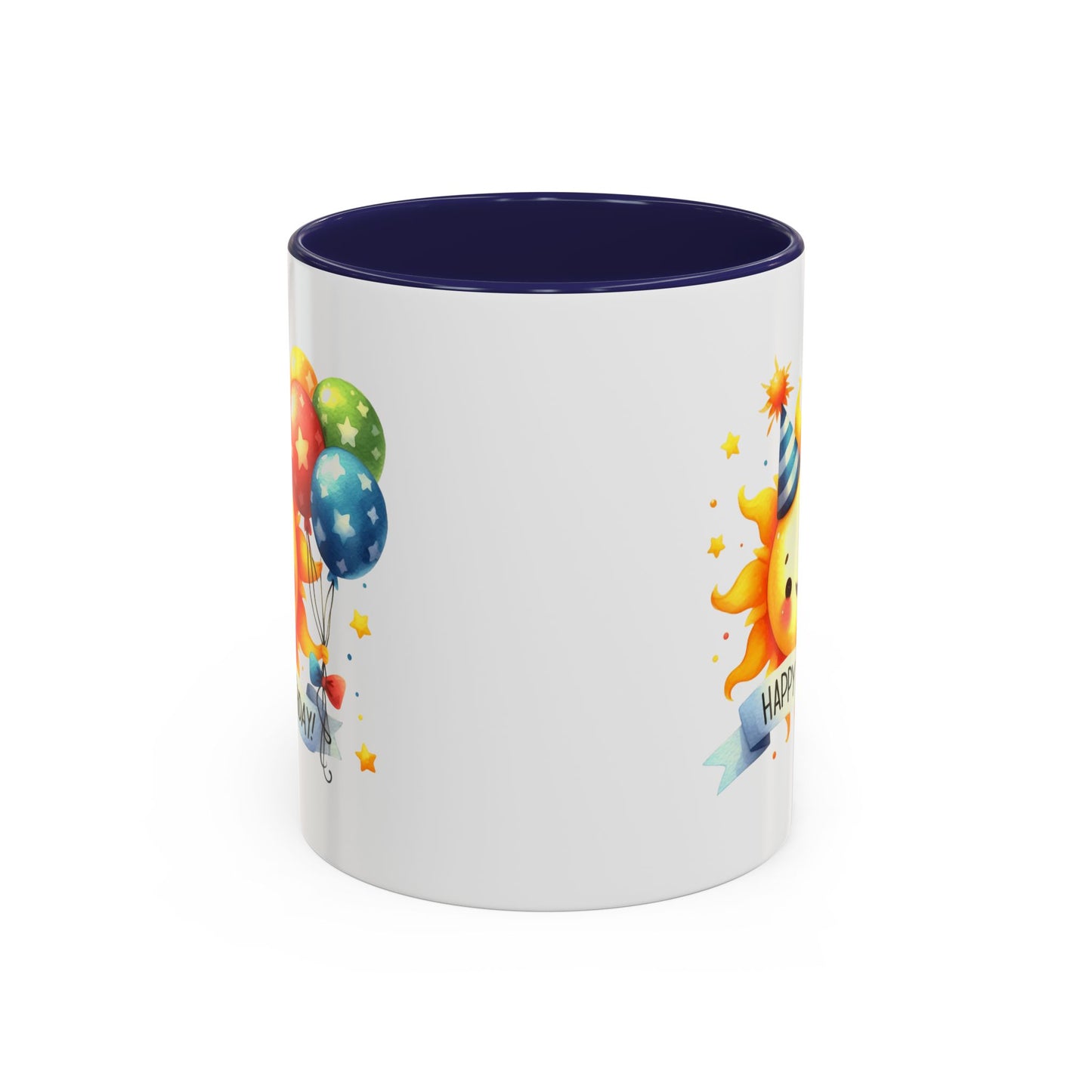Birthday Mug - Happy Birthday Sun & Balloons