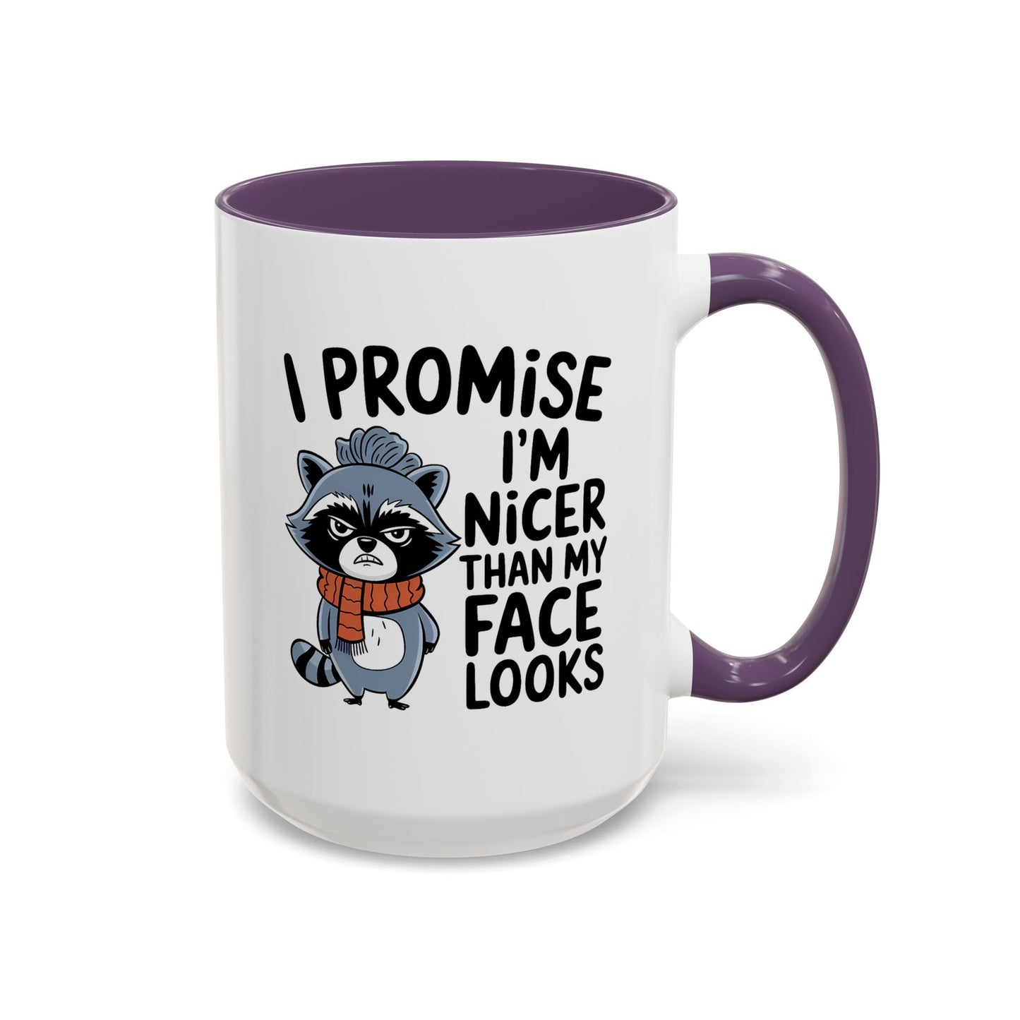 Humor Mug - I Promise I'm Nicer Than My Face Looks