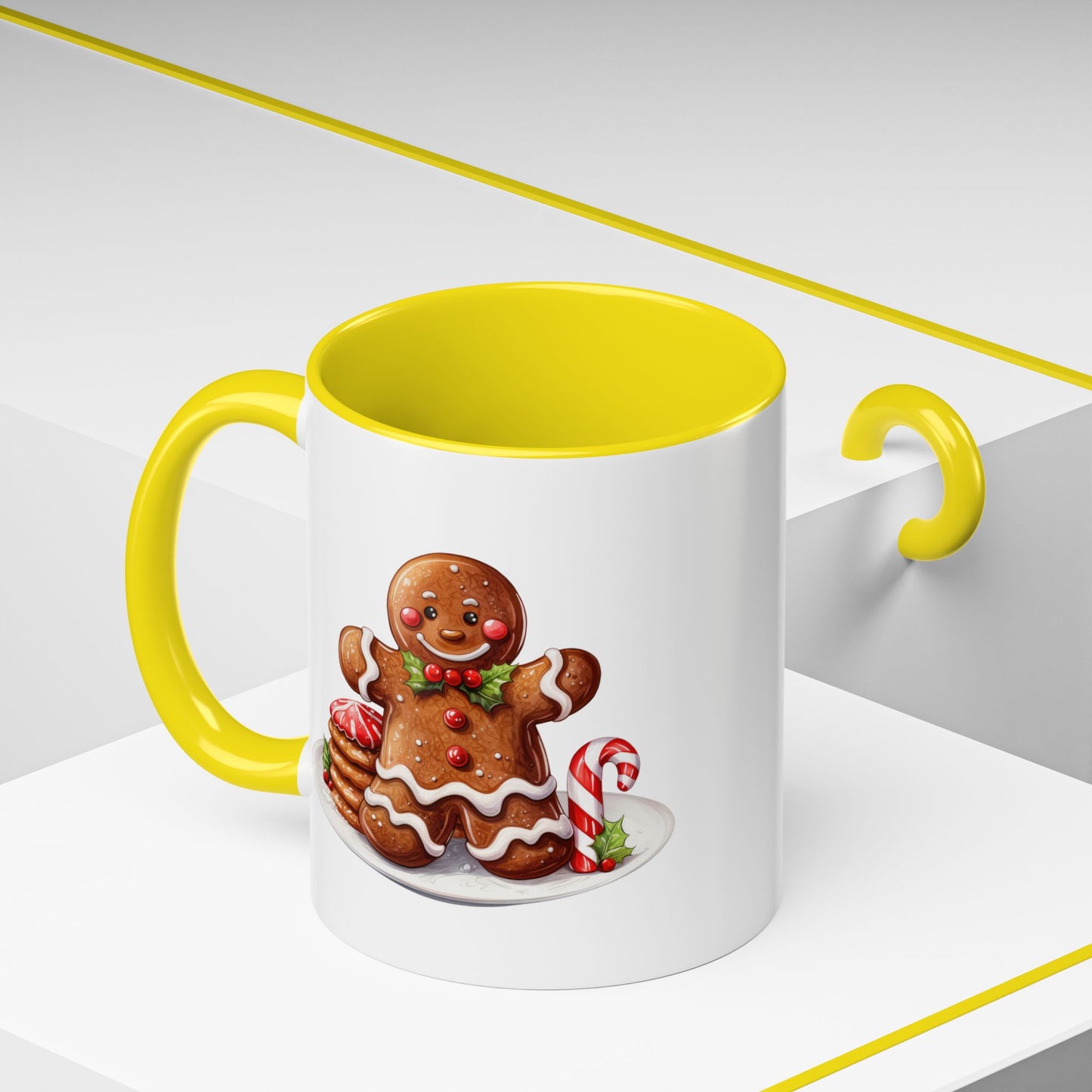 Christmas Mug - Gingerbread Man Cookies and Candy
