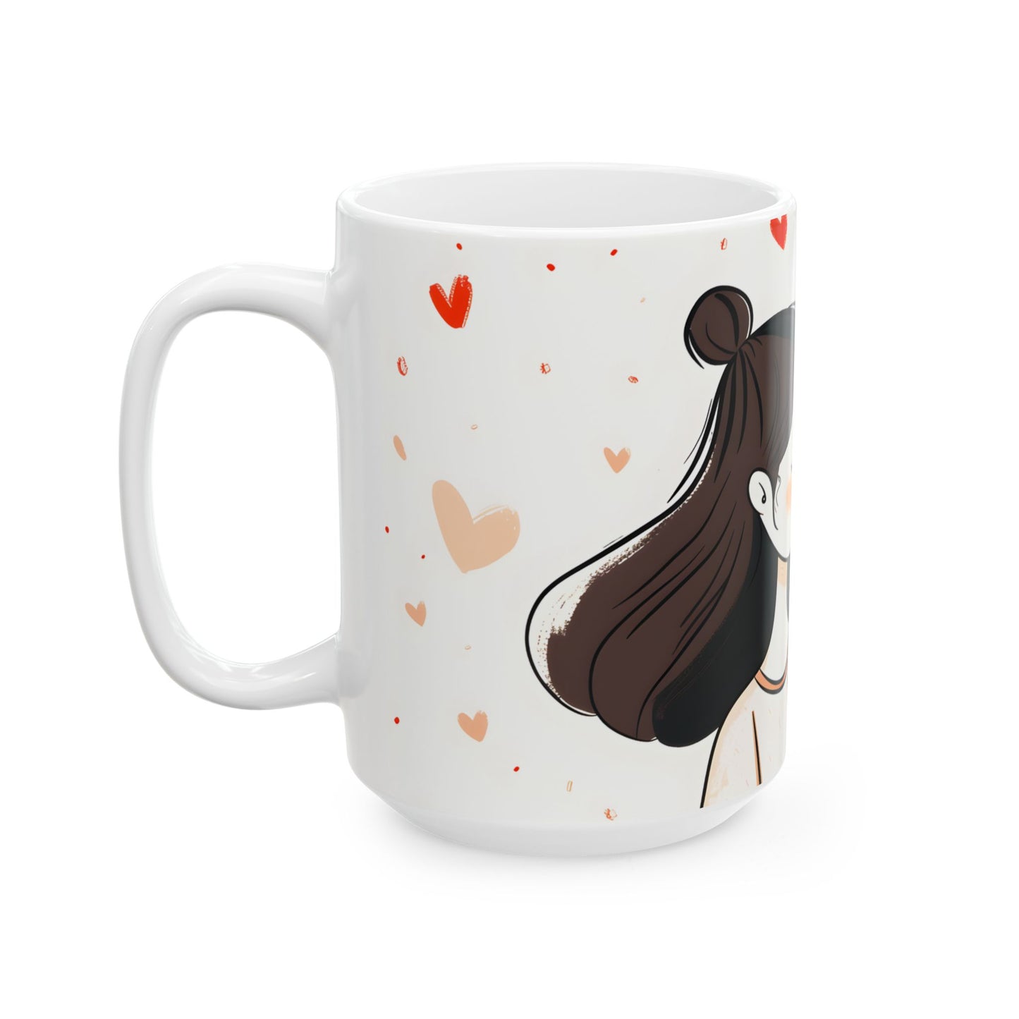 Mother's Day Mug -  Mom & Daughter Heart