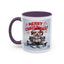 Christmas Mug - Merry Christmas Red Text Puppy Green Top 2