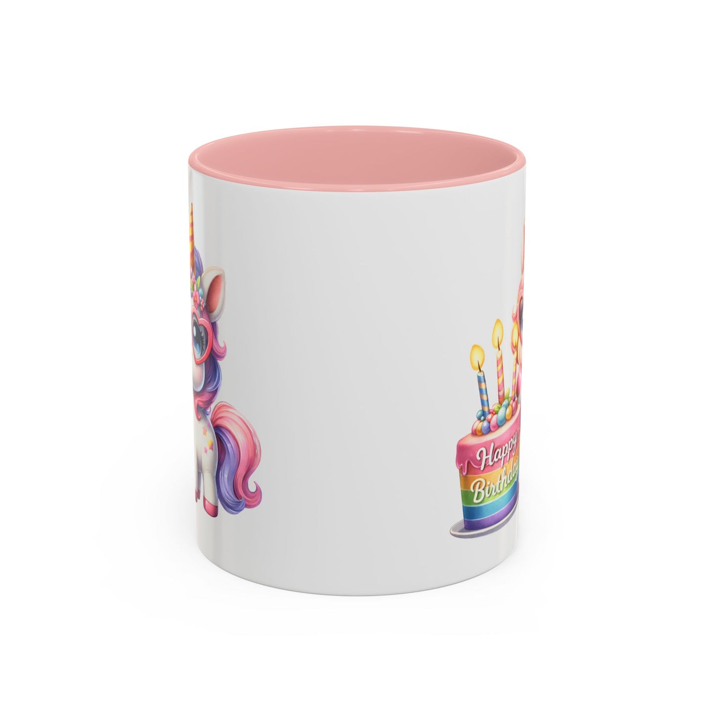 Birthday Mug - Unicorn Candles