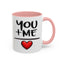 Anniversary Mug - You and Me Red Heart