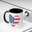 4th of July Mug - God Bless America Flag Heart