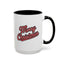Christmas Mug - Merry Christmas Red & Black Baseball Text
