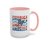 4th of July Mug - America peace Sign