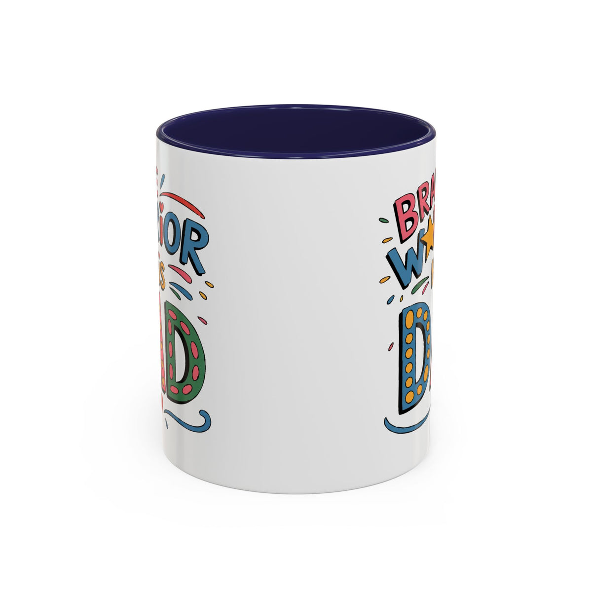 Father's Day Mug - Dad Brave Warrior