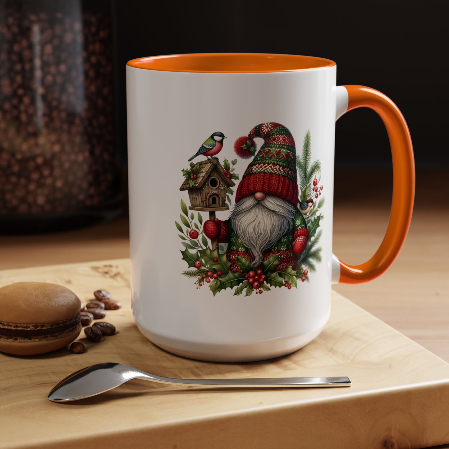 Christmas Mug - Red and Green Gnome