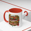 Christmas Mug - Happy Holidays White & Red Text Steam Locomotive