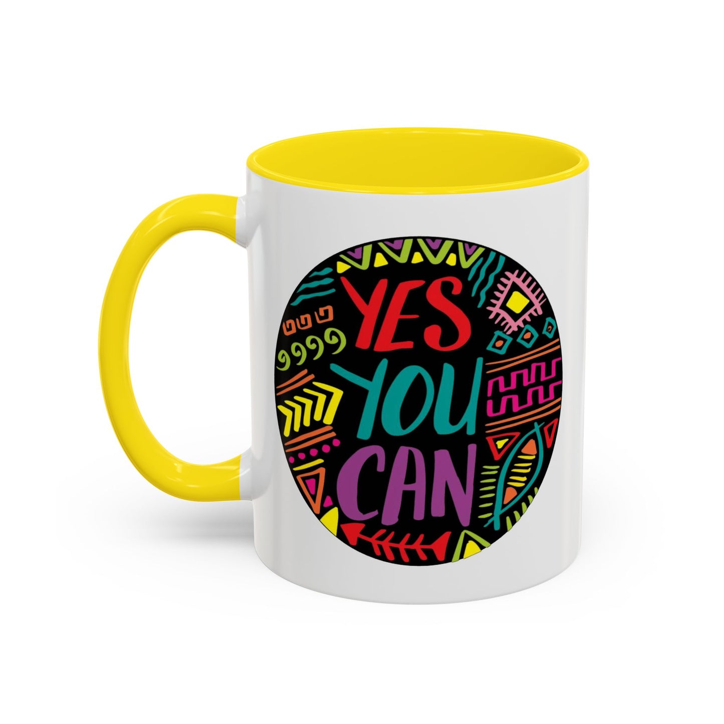 Motivation Mug - Yes You Can Badge