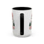 Christmas Mug - Merry Christmas Green & Red Text Red Hat