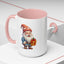 Christmas Mug - Old Gnome with Present