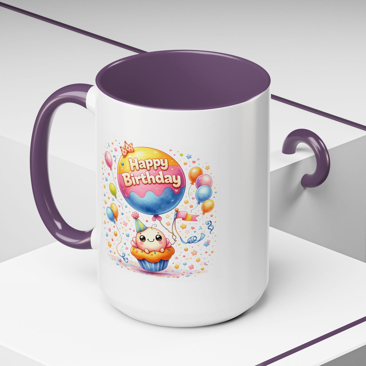Birthday Mug - Cupcake Balloon