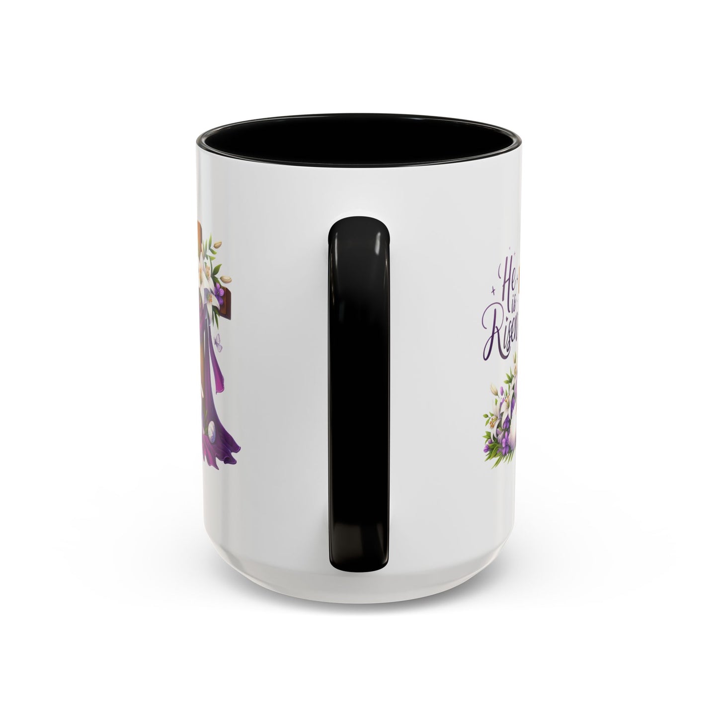 Easter Mug - He Is Risen Cross