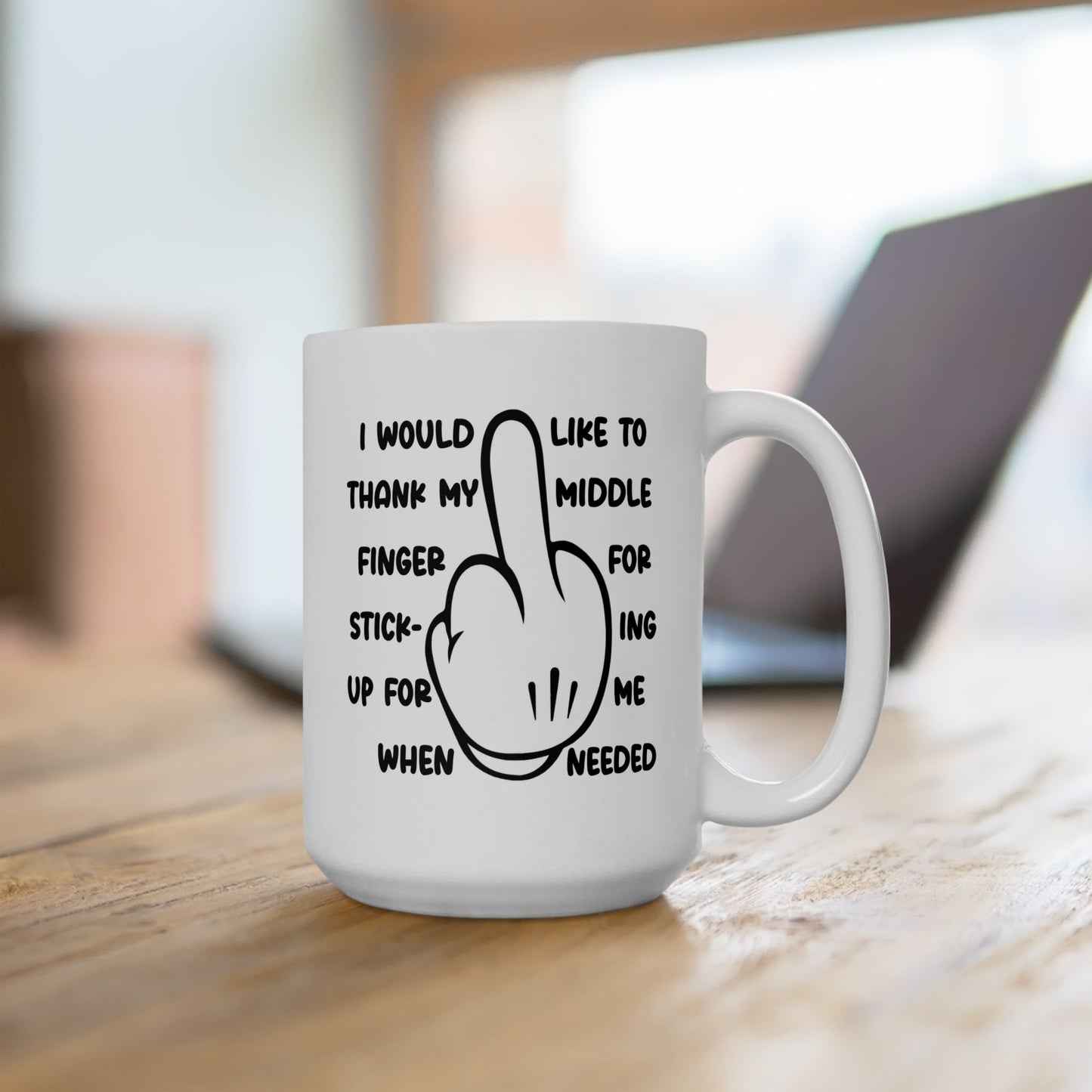 Adult Mug - I Would Like To Thank My Middle Finger