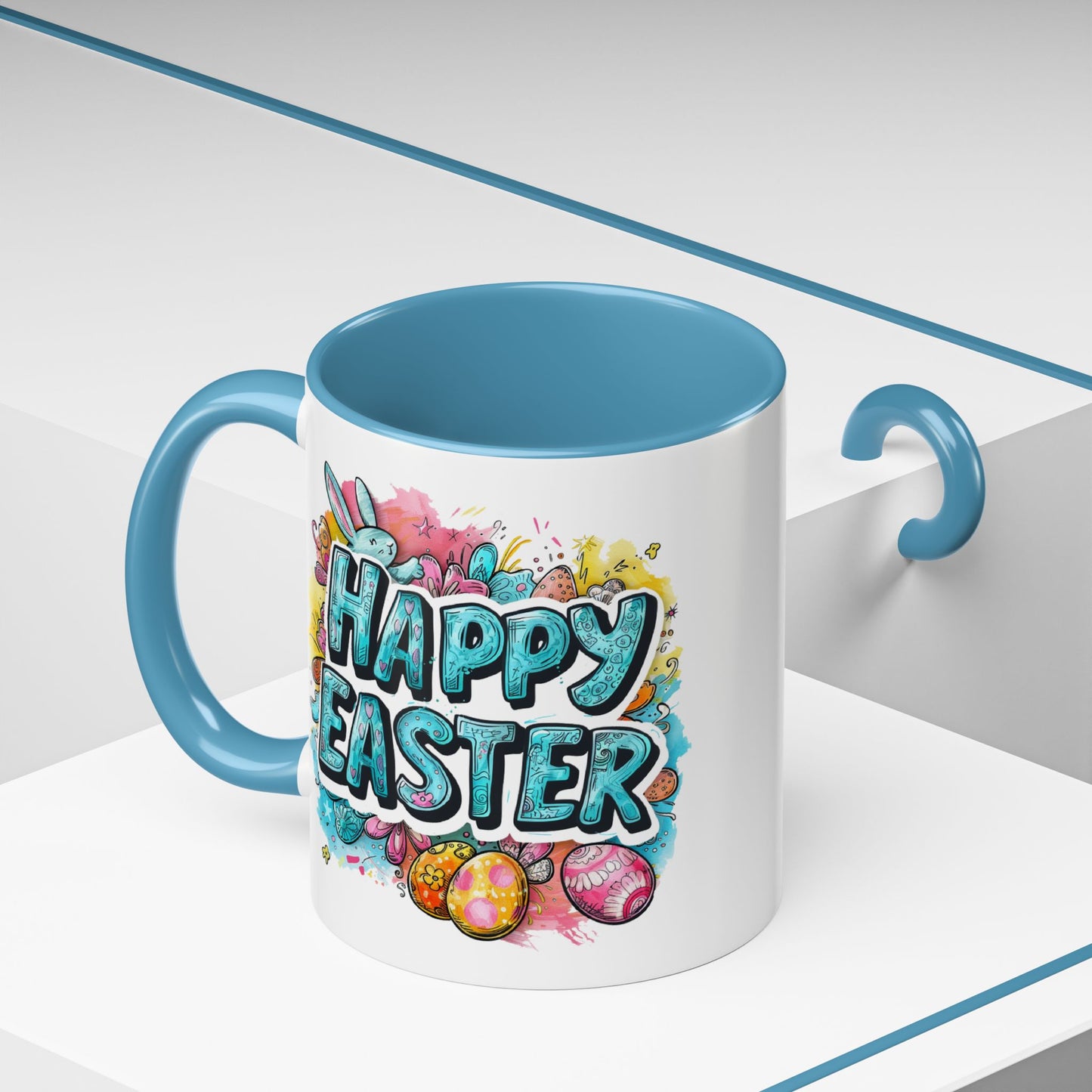 Easter Mug - Happy Easter Blue