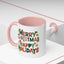 Christmas Mug - Merry Christmas Happy Holidays Decorative Text