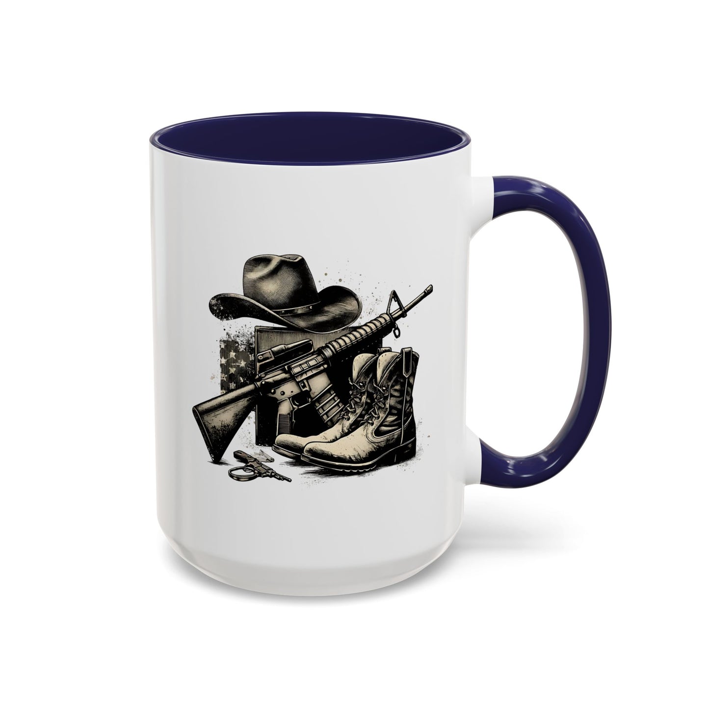 4th of July Mug - Soldier Hat Boots Gun