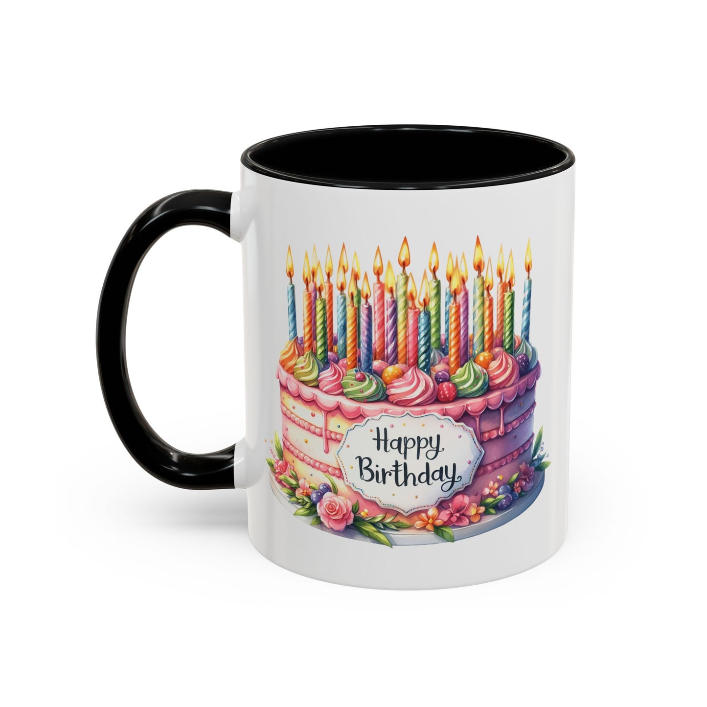 Birthday Mug - Happy Birthday Large Cake With...