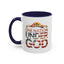 4th of July Mug - One Nation Under God Cross Flag