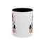 Christmas Mug - Merry Christmas Green & Red Text Red Hat