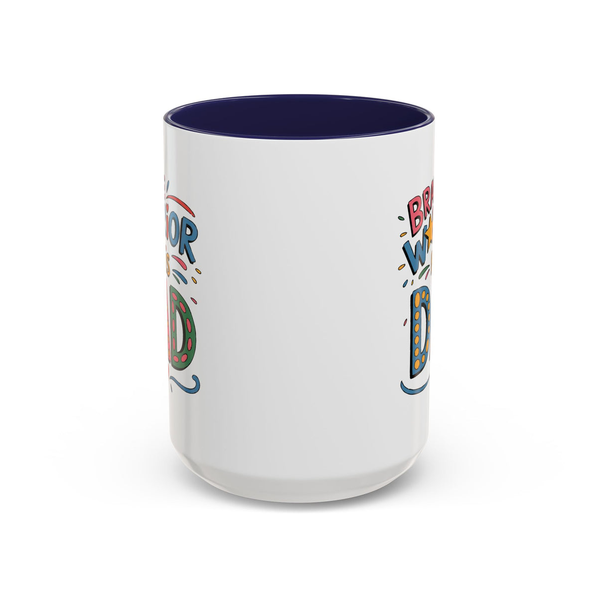 Father's Day Mug - Dad Brave Warrior