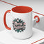 Christmas Mug - Merry Christmas White & Red Embossed Text