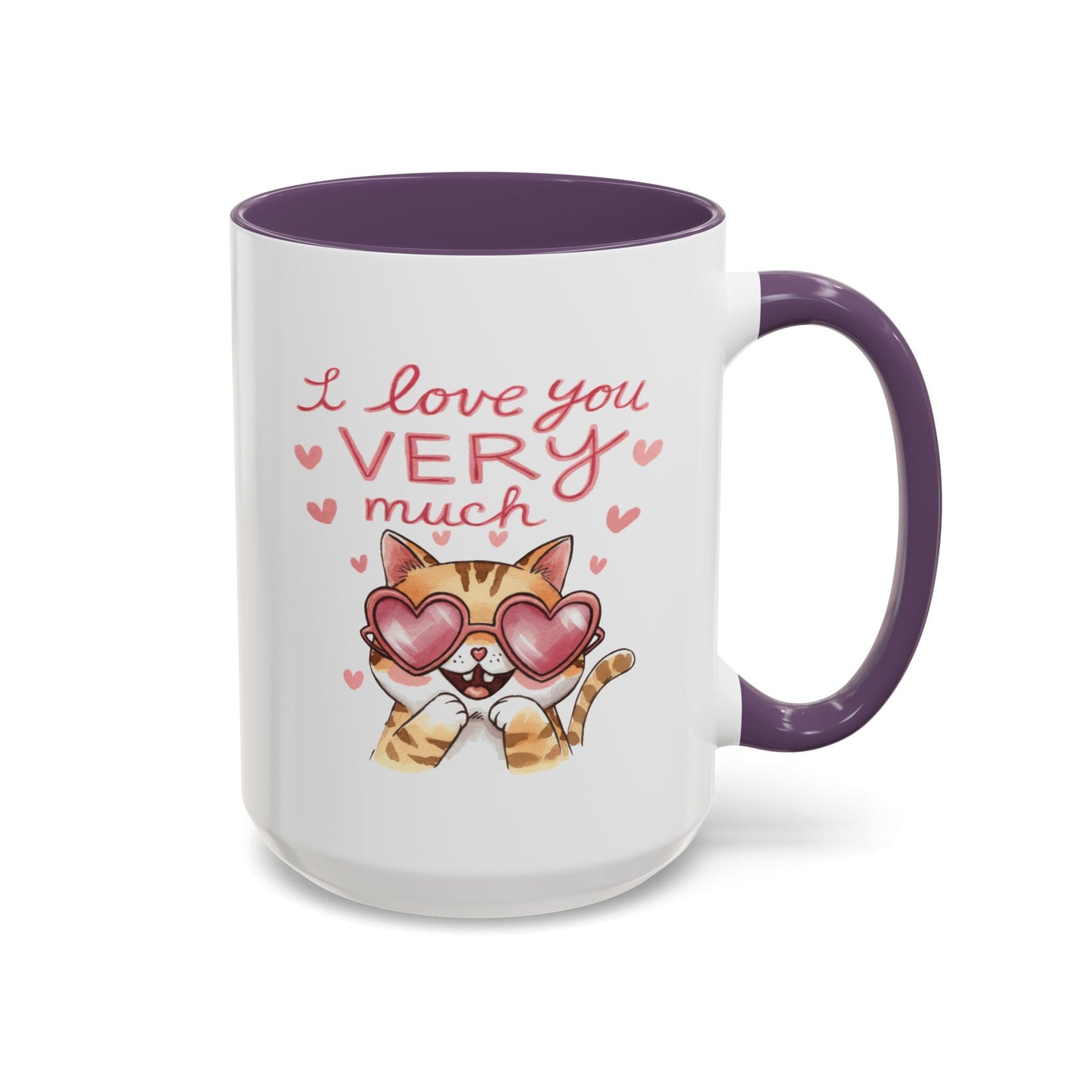 Anniversary Mug - I love You Very Much Cat