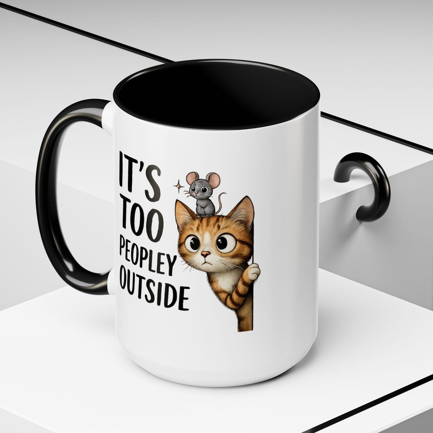 Animal Mug - It's Too Peopley Outside