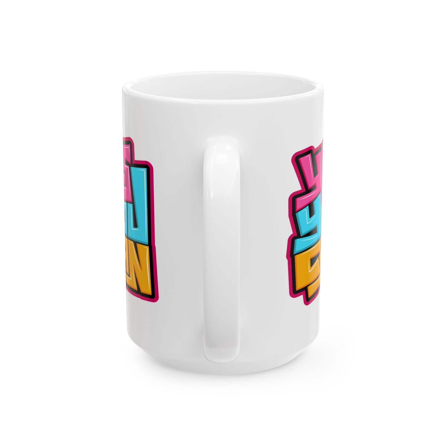 Motivation Mug - Yes You Can Graffiti