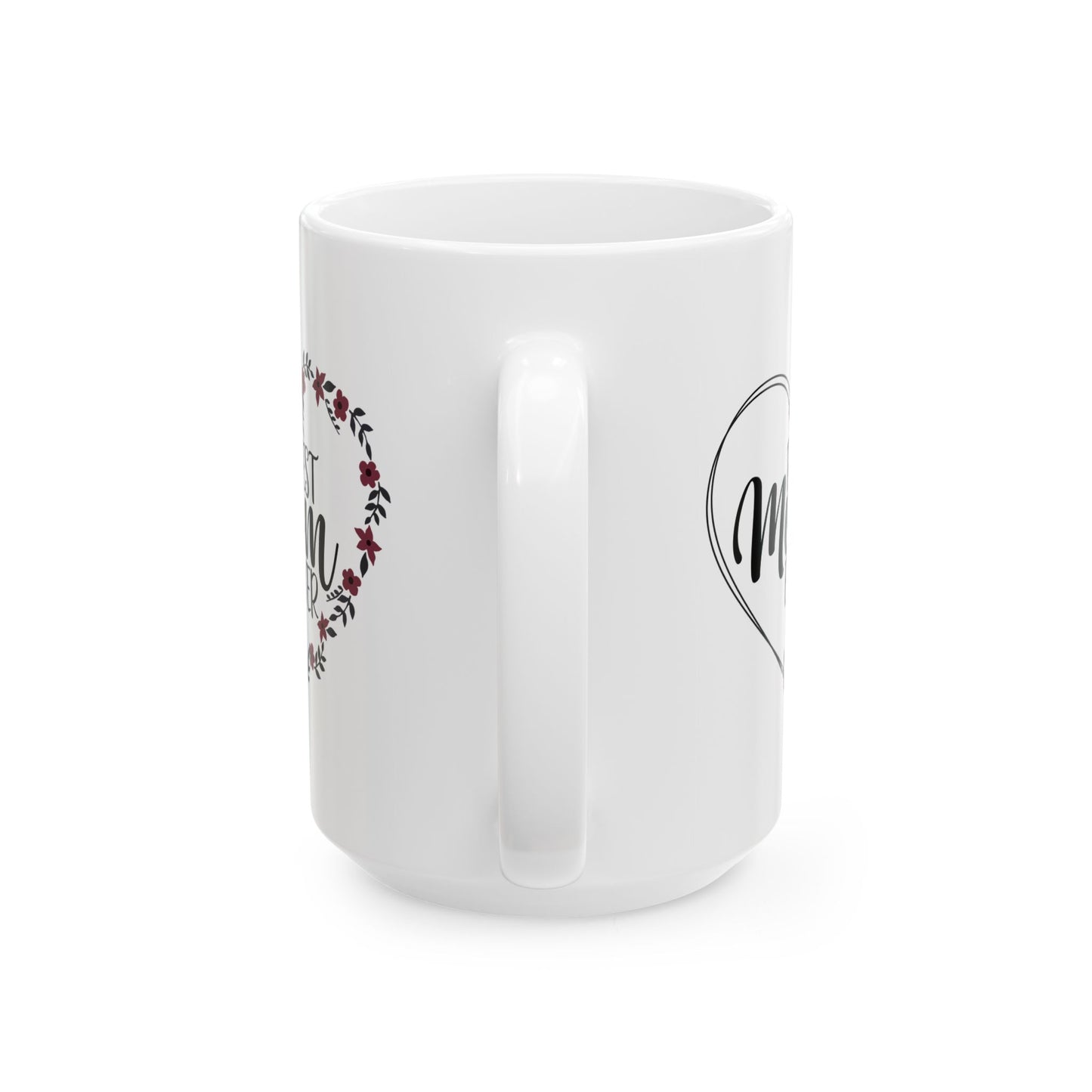Mother's Day Mug - Best Mom Ever Heart Flower