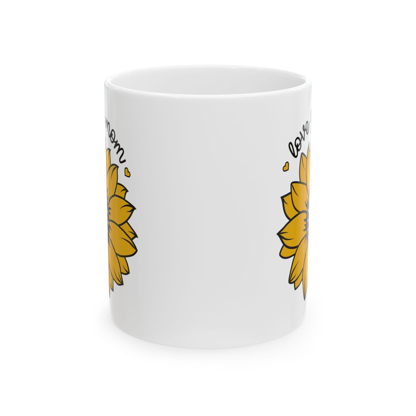 Mother's Day Mug - Love You Mom Sunflower