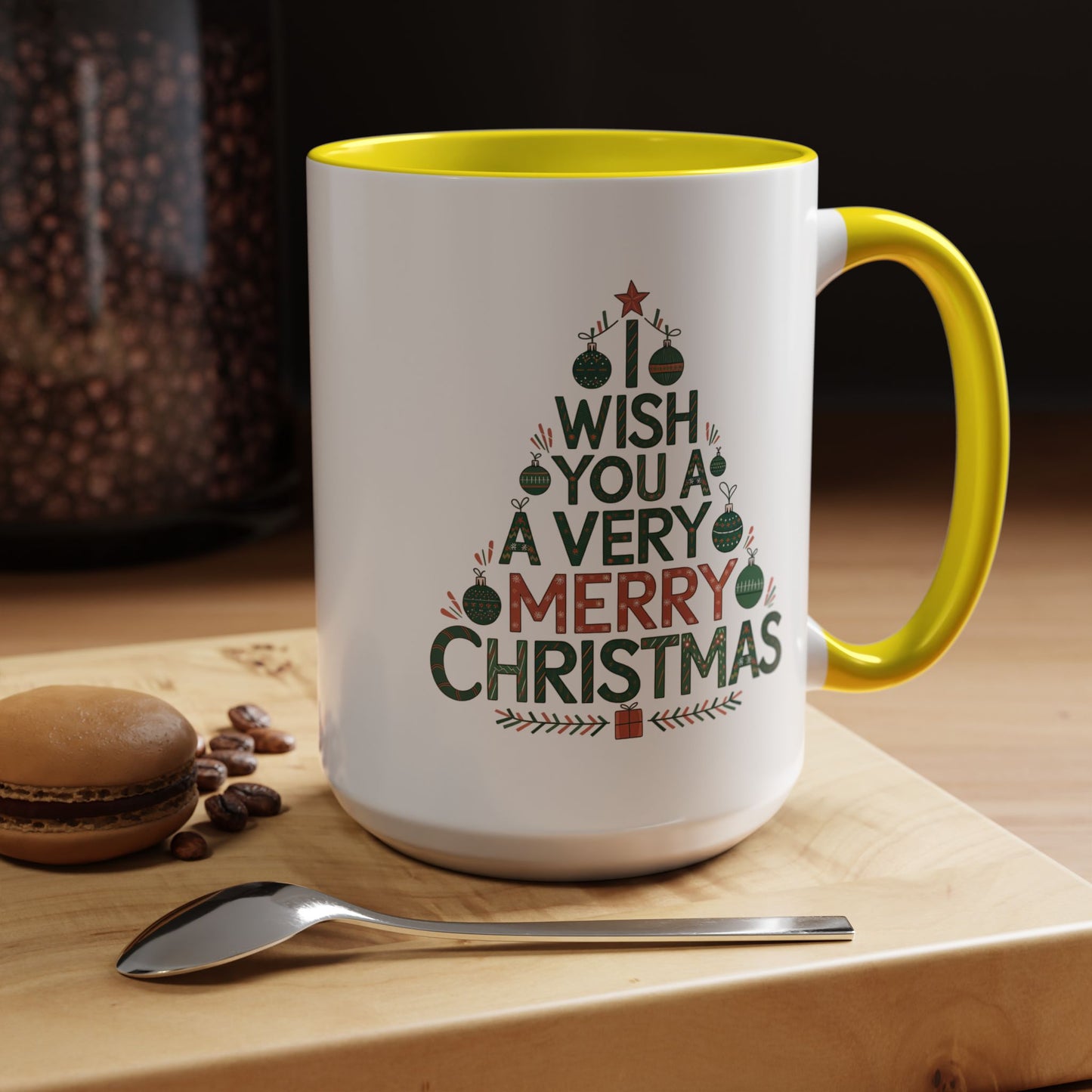 Christmas Mug - I Wish You a Merry Christmas Tree